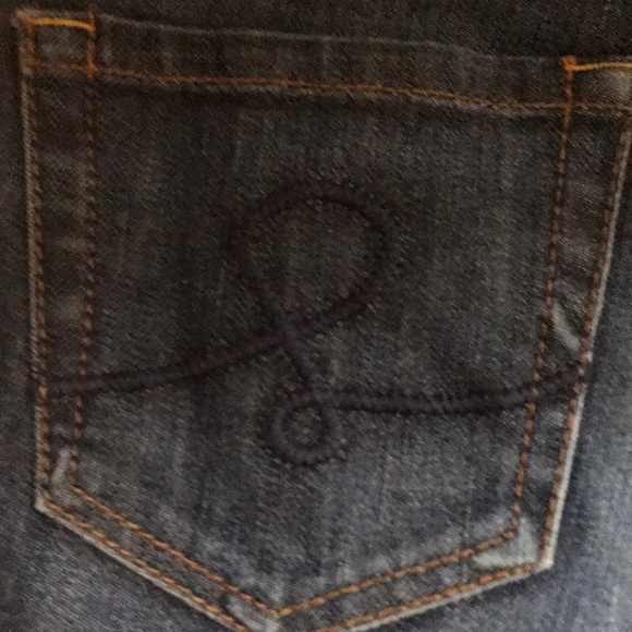 Lilly Pulitzer sz 8 LP logo cropped jeans - Picture 6 of 7